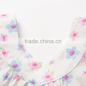 Fashion Girl Soft Cotton Heart-shaped Neckline Floret Blouse thumbnail-5