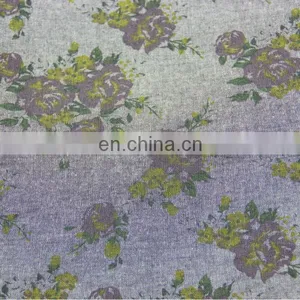 100 Cotton Denim Fabric/floral Pattern Design Printed thumbnail-3