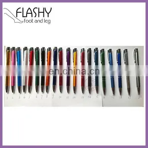 Cheap Plastic Pen Plastic Ballpoint Pen 2 in 1 Highlighter And Ballpoint Pen thumbnail-1