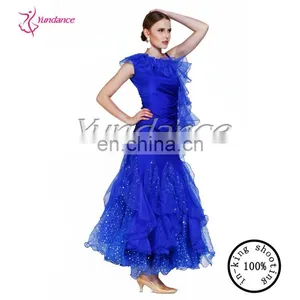 AB027 Royal Blue Ballroom Modern Dance Costume thumbnail-3