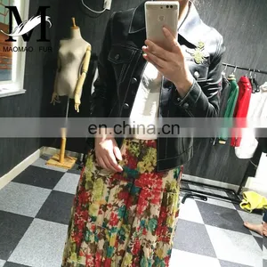 Fashionable Wholesale Women Real Leather Jacket for Ladies Cheap Leather Jackets thumbnail-3