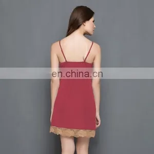 Lacy Babydoll In Maroon Nighty thumbnail-4