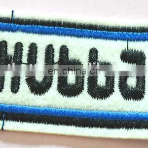 High Grade Custom Woven Labels for Clothing,center Folded Woven Label thumbnail-2