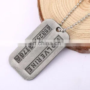 Antique Silver Lost Pet Dog Information Engraved ID Tags Alloy Metal Cheap Price Pets Accessories Dog Tags thumbnail-3