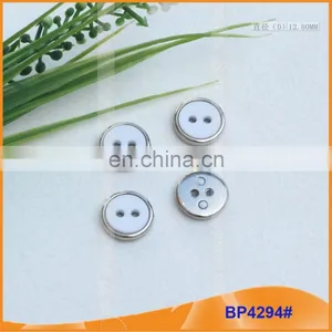 Shirt Resin Button Polyester Button With Metal Ring BP4294 thumbnail-1
