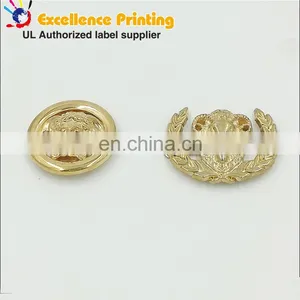 Cut Out Nameplate Design Metal Custom Gold Plate Logo for Handbags thumbnail-2