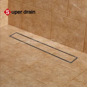 Bathroom Long Linear Premium Quality 304 Stainless Steel Strip Automatic Drainage Shower Floor Drain thumbnail-5