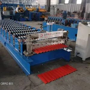 Roofing Tile Corrugated Sheet Roll Forming Machine Price for Factory Price thumbnail-3