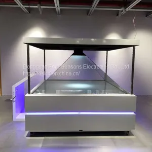 360 Degree 3D Hologram Pyramid Cube Holobox For Holographic Advertising 120x120CM thumbnail-3