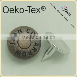 9.5mm Customized Jean Jacket Rivets in Anti-copper Color thumbnail-1