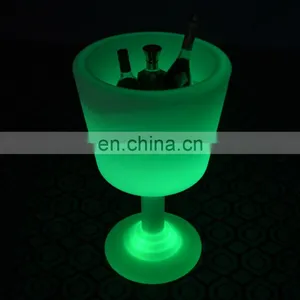 Plastic Beer Wine Vodka Champagne Rechargeable Flashing Led Ice Bucket for Promotion thumbnail-2