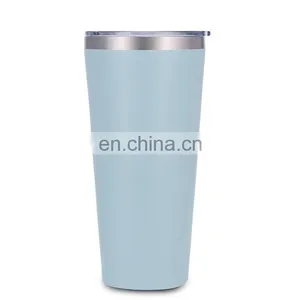 Double Combination 16 oz BPA Free Office Vacuum Tumbler Coffee Mug With Custom Logo and Color thumbnail-1
