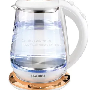 Electric Kettle, 304 Stainless Steel Heating Plate, Heat-resistant Glass Wechat:13510231336 thumbnail-1