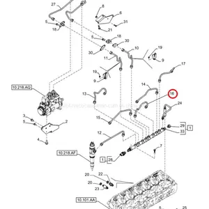 FPT IVECO CASE Cursor11 EURO 6 F3GFE613A B001 5801863562/5801690111 Oil Tube 504372414 thumbnail-1