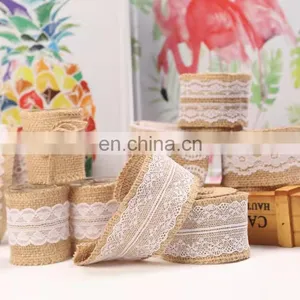 Wholesale Braid Hemp Rope Jute Burlap Lace Ribbon thumbnail-4