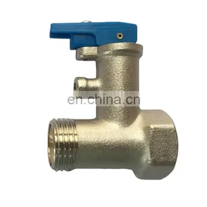 Electric and Solar Water Heater Brass Safety Valve 1/2