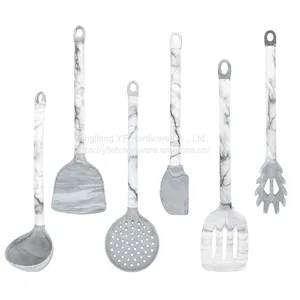 Kitchen Accessories Home and Kitchen Cookware Sets Kitchenware Cocina Silicone Kitchen Utensil Marble Cookware Set thumbnail-4