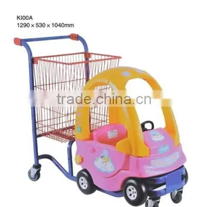 Colors Smart Kids Shopping Cart With A Toy Car thumbnail-2