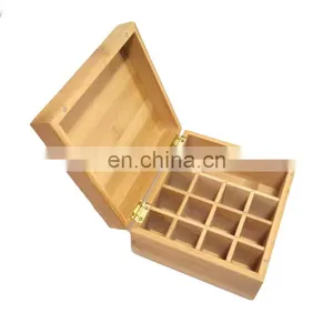 High Quality Customized Kitchen Premium Durable Bamboo Oil Storage Box With Lid Home Storage & Organization Pantry Organizer thumbnail-1