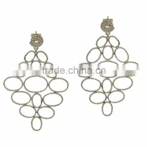 Artistic Plain 925 Silver Earring thumbnail-1