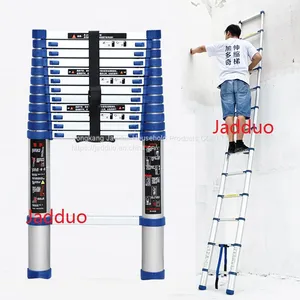 Single Blue Telescopic Ladder thumbnail-1