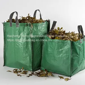 Heavy Duty Bulk Packaging FIBC Jumbo Bags Circular / Tubular Shape Plain Stitching thumbnail-4
