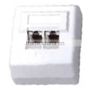 Euro Type Face Plate With Dual UTP CAT.5e Jack thumbnail-1