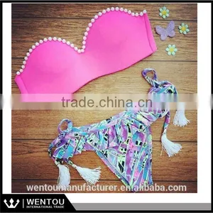 2016 Direct Selling Women Sexy Push Up Padded Beachwear Swimsuit Quality Choice thumbnail-1