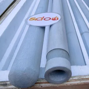 Erosion Resistance Heater Protection Silicon Nitride Tube, NBSiC Protective Pipes, Advanced NSiC Radiant Tubes thumbnail-2