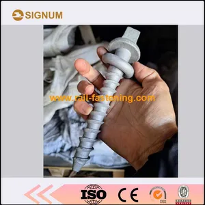 Railway Coach Screws/screw Spikes/Galvanized Sleeper Screws-Signum Rail Fastening thumbnail-4