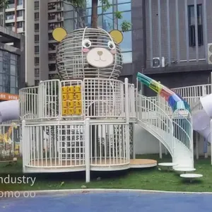Customized Large Stainless Steel Slides for Outdoor Children's Playground Facilities in Residential Areas and Kindergartens thumbnail-3