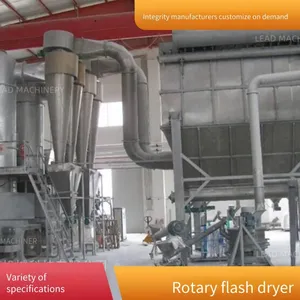 Continuous High-efficiency Rotary Flash Dryer for Kaolin Clay, Powerful Manufacturer, Easy to Operate thumbnail-1