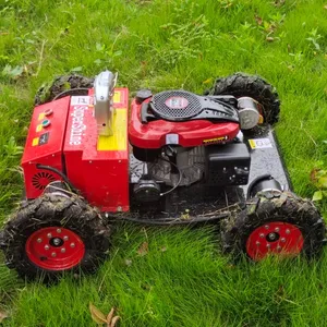 Vigorun Tech VTW550-90 Industrial 4-Stroke Four Wheel Drive Remote Controlled Grass Cutting Machine 0-6km/h Walking Speed thumbnail-3