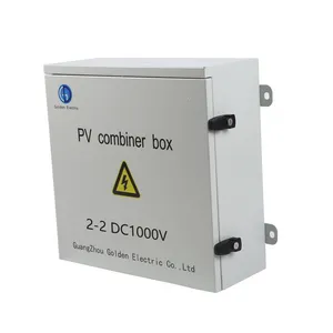 2 In 2 Out 1000V PV Combiner Box DC1000V, IP65 Outdoor Solar PV Junction Box 32A Solar Photovoltaic Combiner Box for Solar Power System thumbnail-3