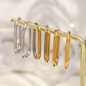 OEM Custom Stainless Steel Earrings Supplier Low MOQ Hypoallergenic 0.8mm Thin Hoop Earrings for Bulk Orders thumbnail-5