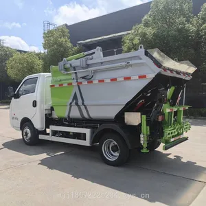 Changan d5 Pure Electric Green - Plated Self - Loading and Unloading Garbage Truck Clw5040zzzbevcdp thumbnail-5