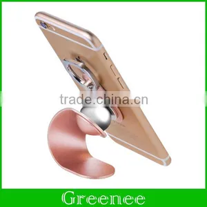 360 Degrees Rotation Mobile Phone Finger Holder Grip Magnetic Car Holder Stand Mount Ring thumbnail-1