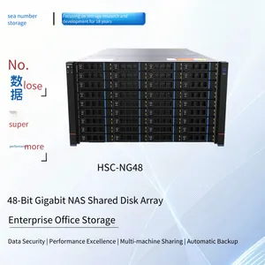 Hishun Enterprise-level Nas Shared Network Storage, 48-disk Bay, Gigabit High-performance Disk Array Storage Server, Suitable for Storing Documents, Pictures, Videos, Etc. for Enterprise Office Storage thumbnail-1