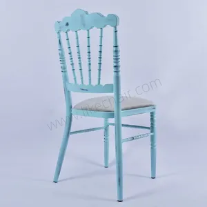 Stylish Elegant Antique Metal Wedding Chairs Durable Iron Hotel Furniture for Farmhouse Party Home Office Factory Sale thumbnail-4