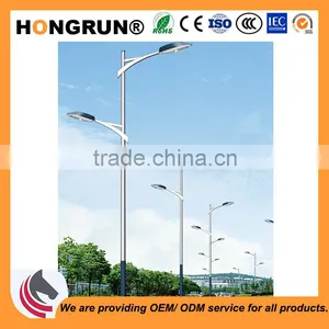 Handsome High-low Type Dual-arm Street Light Pole Used for Urban Main Road Lamp Poles thumbnail-1