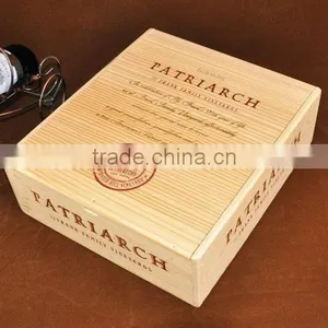 Wholesale Wood Gift Wine Box/ Wooden Packaging Boxes for 3 Bottles Wine Box thumbnail-2
