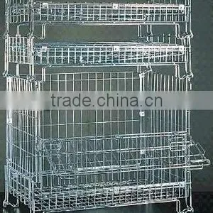 Wire Mesh Container With Front Drop Gate thumbnail-1