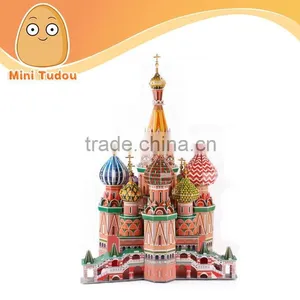 2014 Newest Toys 3D Puzzle - Saint Basil's Cathedral Education Toy for Children thumbnail-1