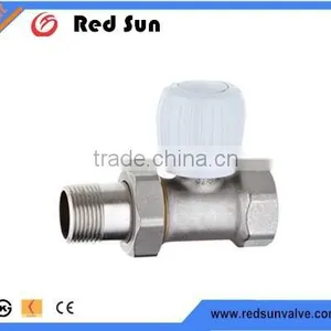 HR5031 Brass Drain Angle Chrome Radiation Valve thumbnail-1