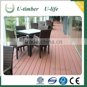 Color Mix Outdoor Grey Wood Composite Decking Exported to Spain thumbnail-1
