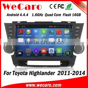 Wecaro WC-TH1062 Android 4.4.4 Car Multimedia System 10.1" for Toyota Highlander Car Dvd Player WIFI 3G Playstore 2008-2014 thumbnail-1