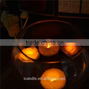Color Changing Flower Shape Water Floating Led Candle thumbnail-5