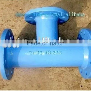 All Flange Invert Tee Fitting for DI Pipe ISO2531 EN545 EN598 thumbnail-2
