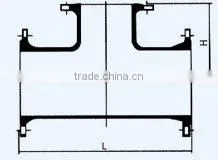 Ductile Iron All Flanged Tees K14 thumbnail-1
