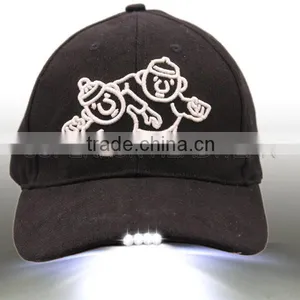 Factory Supply Customized Logo LED Light Baseball Cap thumbnail-2